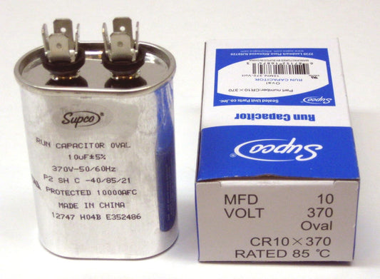 SUPCO CR10X370 Single Motor Run Capacitor