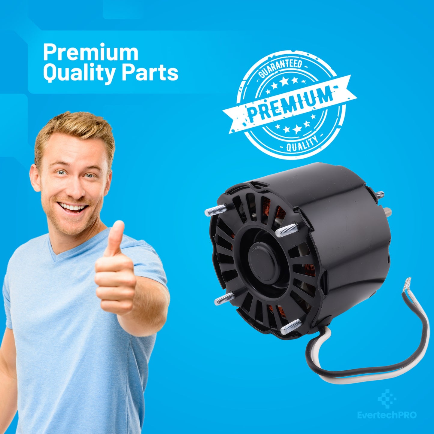 D120 3.3" Diameter Shaded Pole Motor, 115V, CW Rotation, General Purpose Ventilated Motor
