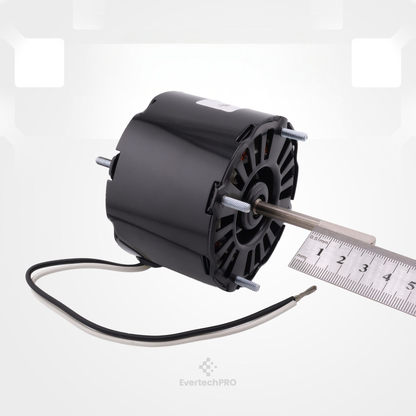 D120 3.3" Diameter Shaded Pole Motor, 115V, CW Rotation, General Purpose Ventilated Motor