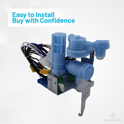 EvertechPRO DA97-07827B Water Inlet Valve Assembly – OEM-Quality Replacement for Samsung Refrigerator Ice & Water Dispensers (Replaces DA97-07827E, DA62-02219A, PS4175482)