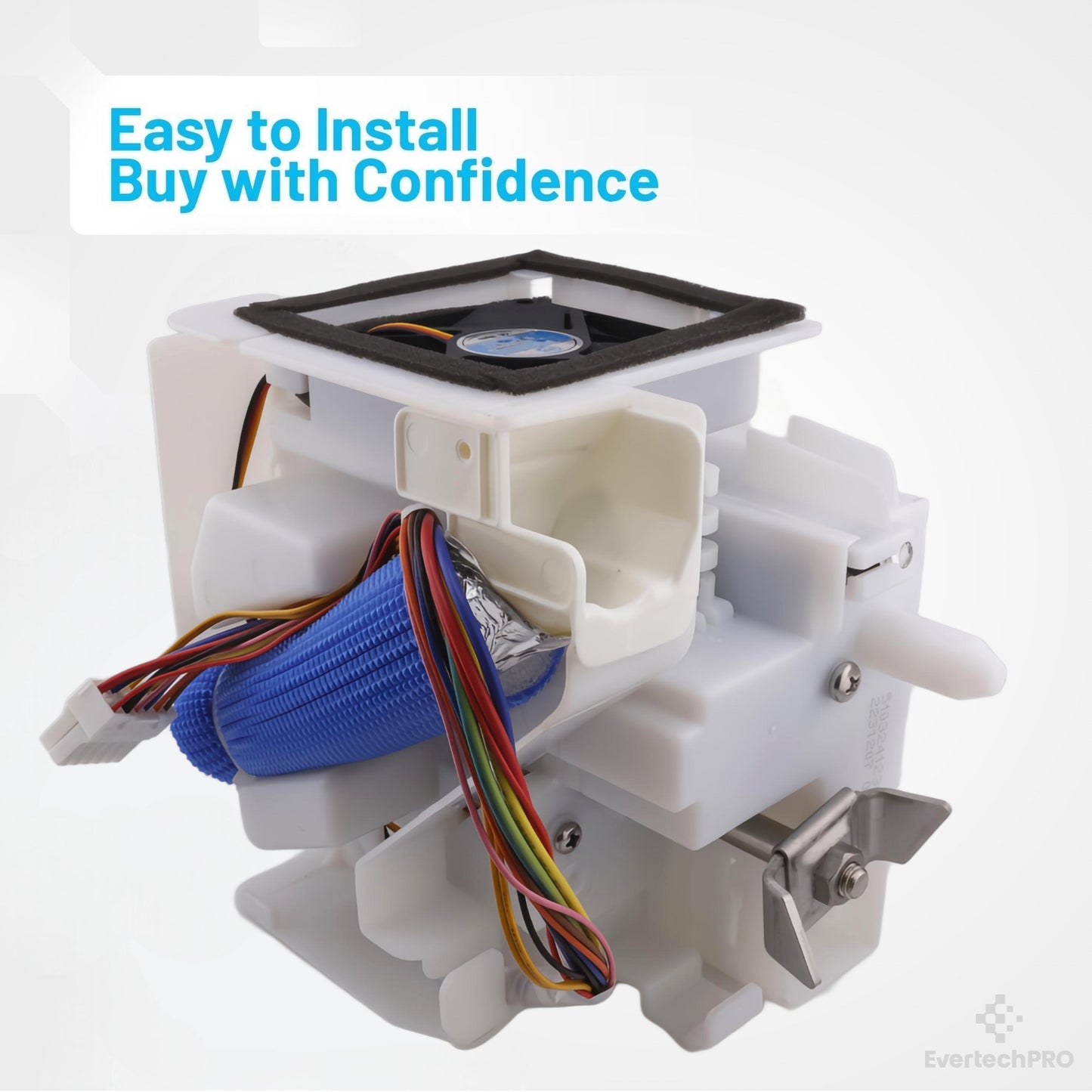 EvertechPRO DA97-12540K Auger Motor Assembly – OEM-Quality Ice Dispenser Motor for Samsung / Side-by-Side / French Door Refrigerators (Replaces DA97-12540D / DA97-12540N / PS11758621)
