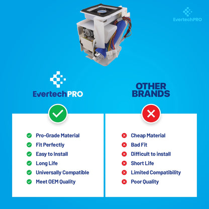 EvertechPRO DA97-12540K Auger Motor Assembly – OEM-Quality Ice Dispenser Motor for Samsung / Side-by-Side / French Door Refrigerators (Replaces DA97-12540D / DA97-12540N / PS11758621)