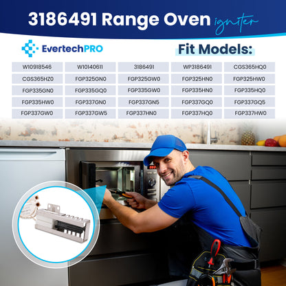 EvertechPRO DG94-01012A Gas Range Oven Igniter for Samsung