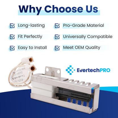 EvertechPRO DG94-01012A Gas Range Oven Igniter for Samsung