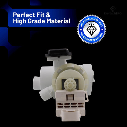 EvertechPRO W10130913 Washer Drain Pump And Motor Assembly Replacement for Whirlpool WPW10730972