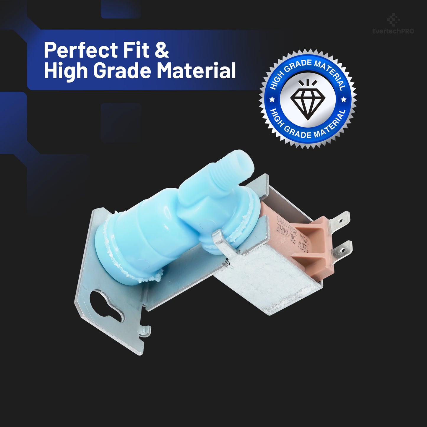 EvertechPRO 4202790 Refrigerator Inlet Water Valve, Compatible with Sub Zero, Replaces 819077, WV2790