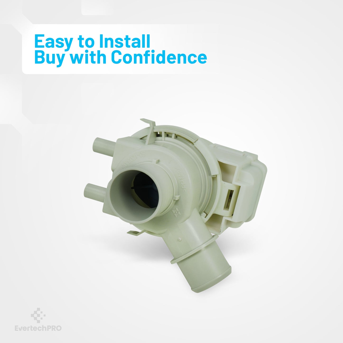 EvertechPRO 4681EA1007A Washer Drain Pump Compatible with LG and Kenmore