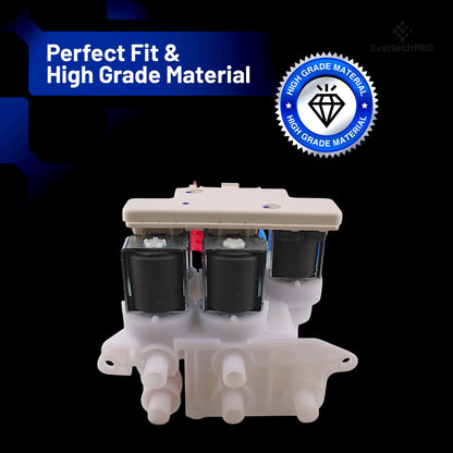 EVERTECHPRO 5304528029 Washer Water Valve Replacement - High-Quality Part Compatible with Frigidaire, Electrolux, and More