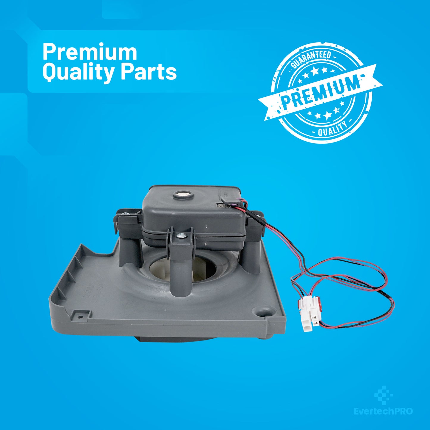 EVERTECHPRO ABA72913413 Evaporator Fan Motor and Bracket Assembly for LG Refrigerators