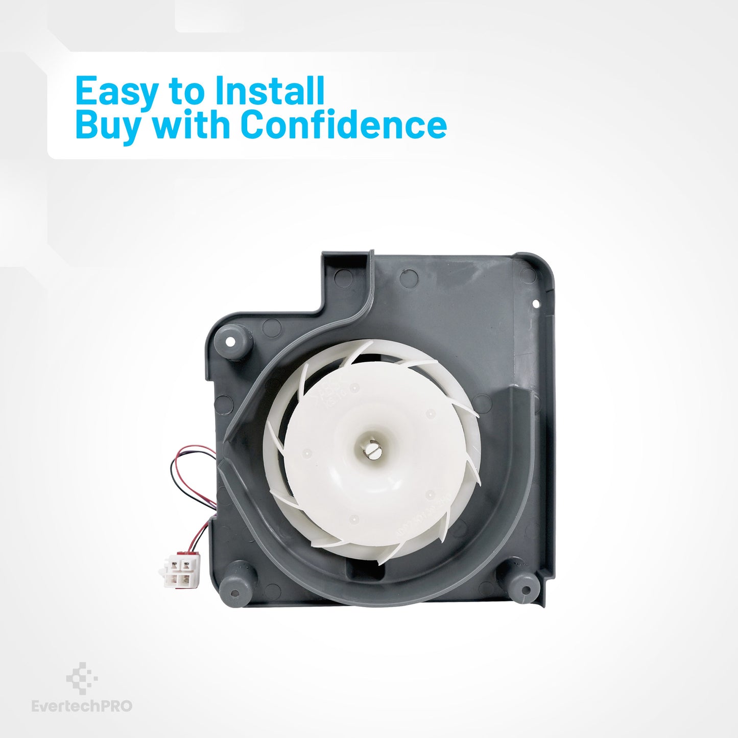 EVERTECHPRO ABA72913413 Evaporator Fan Motor and Bracket Assembly for LG Refrigerators