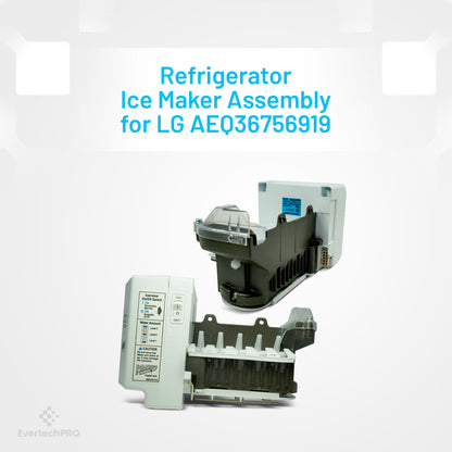 EVERTECHPRO AEQ36756919 Ice Maker Assembly for LG and Kenmore Refrigerators
