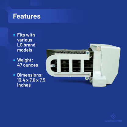 EVERTECHPRO AEQ36756919 Ice Maker Assembly for LG and Kenmore Refrigerators