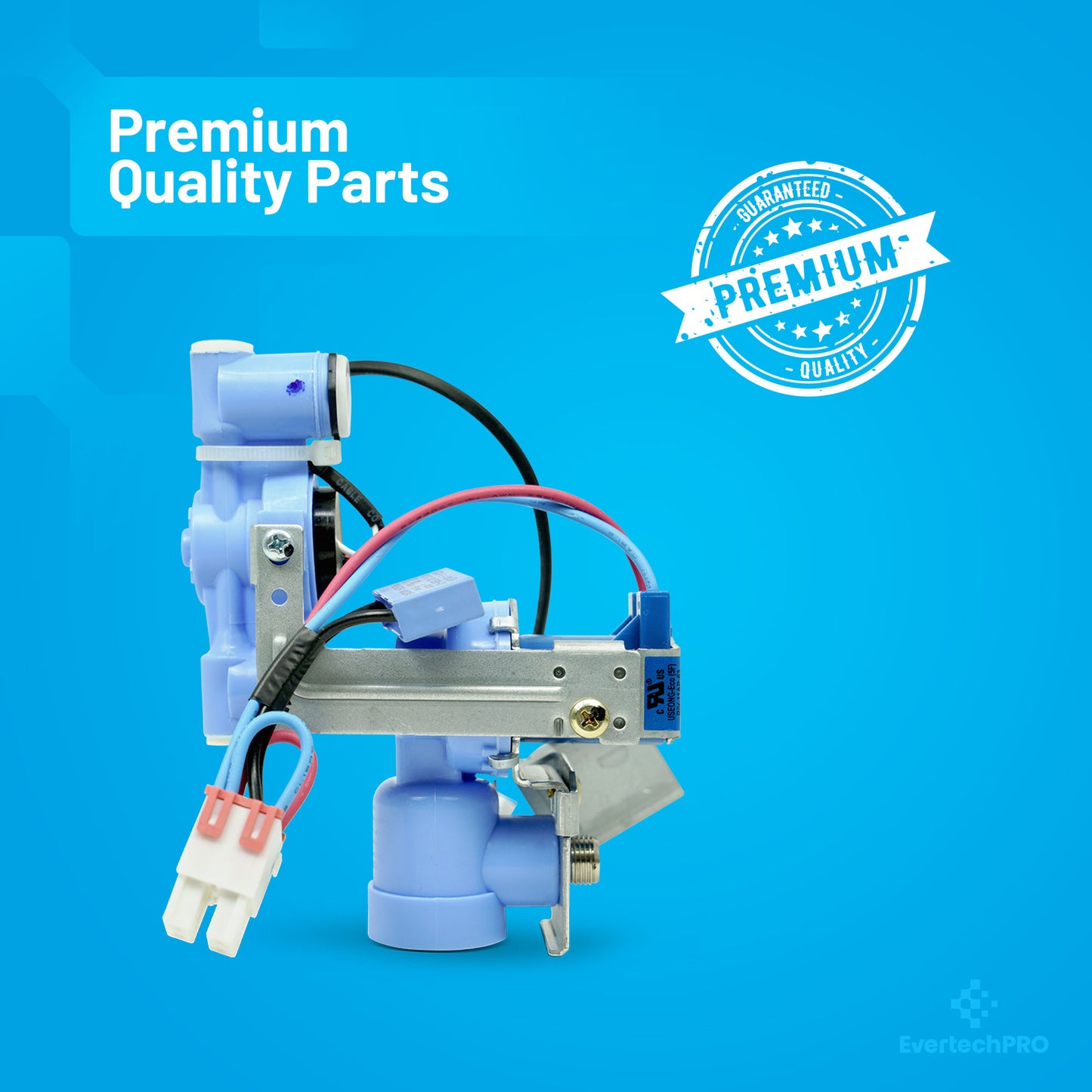EvertechPRO AJU72992603 Water Inlet Valve Assembly FOR LG Refrigerator AJU72992603