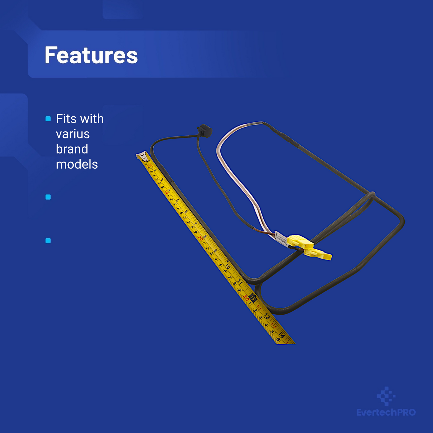 Evertechpro DA47-00324C Refrigerator Defrost Heater, Compatible with Some Samsung Models