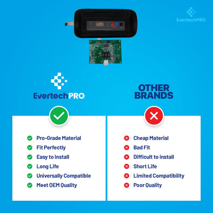 EvertechPRO FDXLBKP1930 Bezel & Keypad Assembly – Compatible with Hayward Universal H-Series