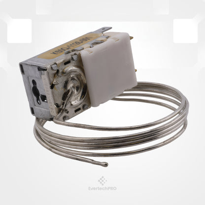 K50Q-1126-001 Cold Control Thermostat, SPST Close-on-Rise Switch, Fixed Differential, 47.24 Inch Capillary, Refrigerator Temperature Control