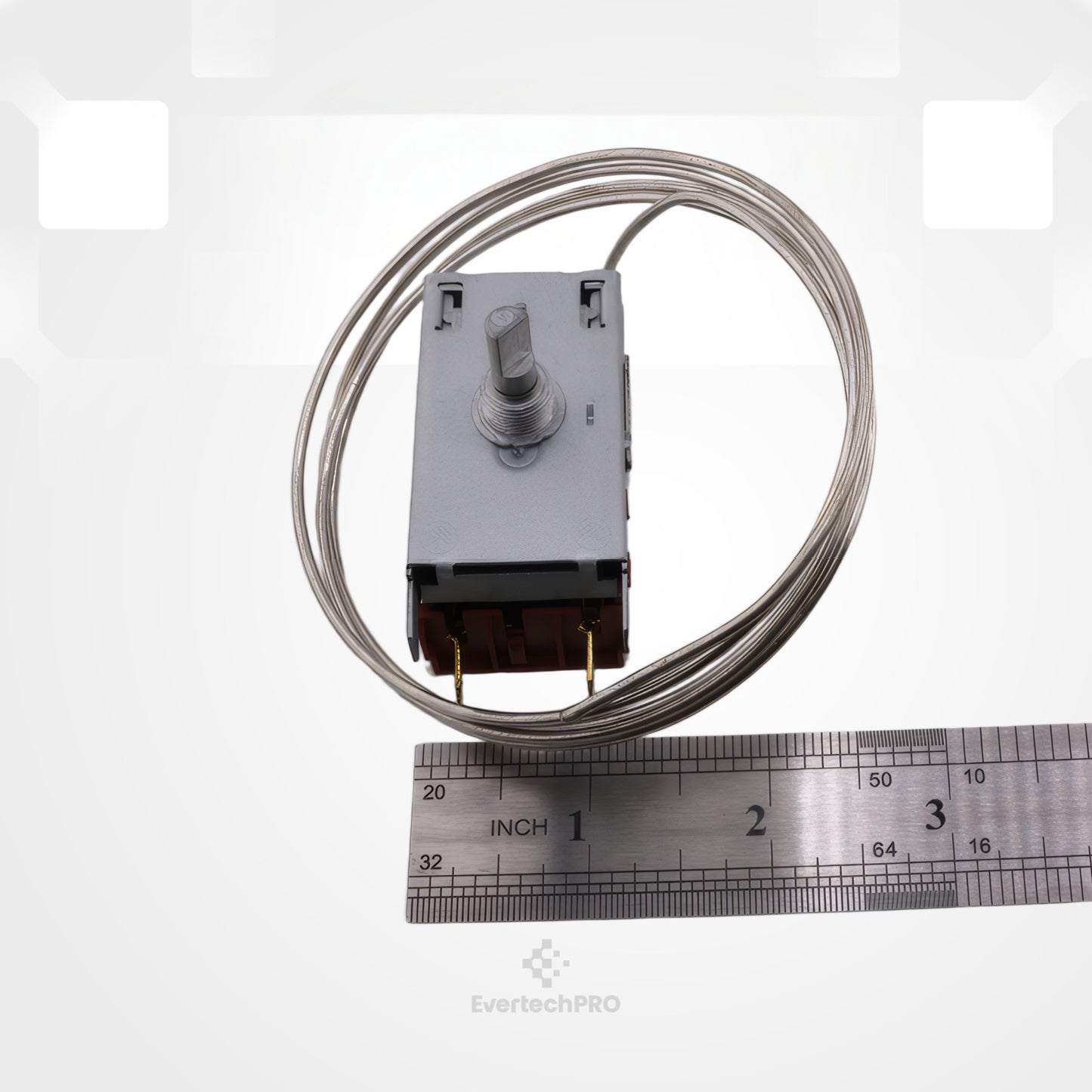 K50Q-1127-001 Cold Control Thermostat, SPST Close-On-Rise, 1200mm Capillary, Compact Design for Cold Control International Models
