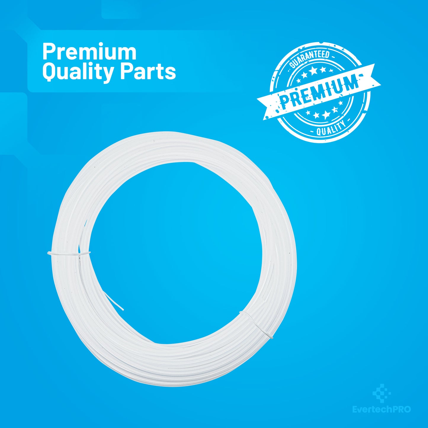 EvertechPRO Ice Maker and Humidifier Installation Kit for Refrigerators and Freezers Tubing 1/4" Length 25 Feet Plastic Tubing and Fittings