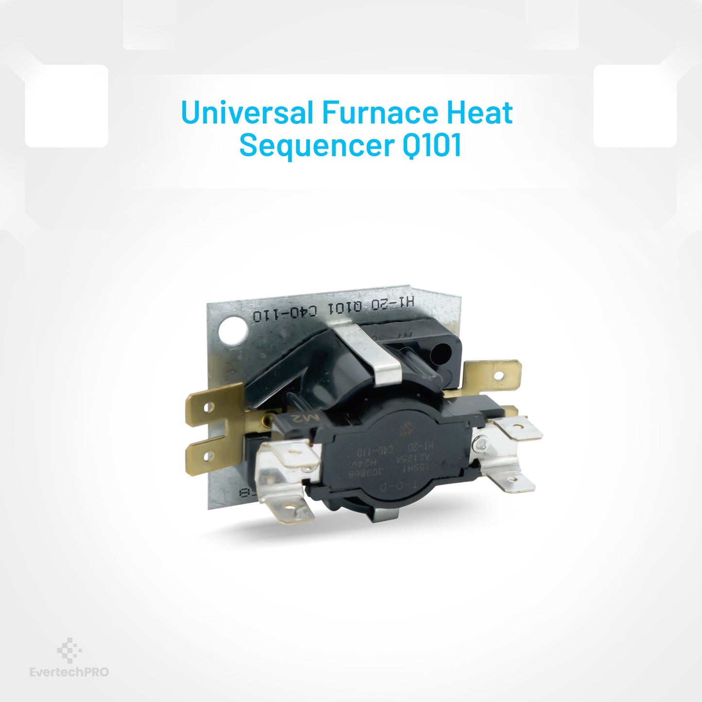 EVERTECHPRO Q101 Sequencer 1 Switch and Turns on at 1-20 Seconds, and Off at 40-110 Seconds