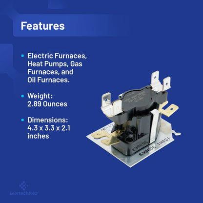 EVERTECHPRO Q102 Sequencer 1 Switch and Turns on at 30-90 Seconds, and Off at 1-30 Seconds