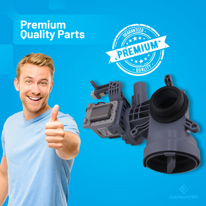EvertechPRO WPW10605427 W10425238 Original-Version Washer Drain Pump for Whirlpool Maytag Amana W10605427, W10799064, W10799065, W10903216, W10918044, AP6023357, PS11756700, PS11754613