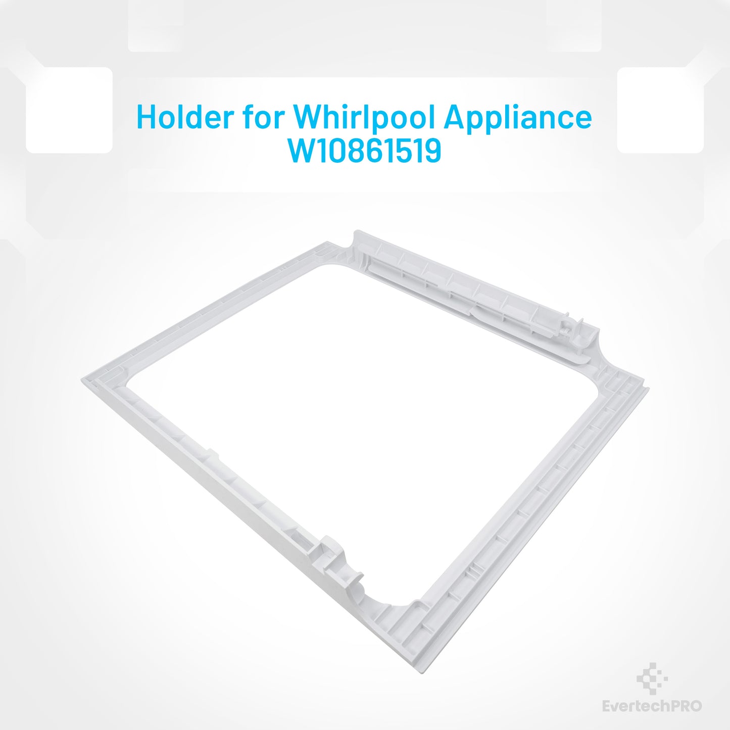 EVERTECHPRO W10861519 W10628698 Deli Drawer Hanger, Refrigerator Meat Drawer Shelf, Compatible with Whirlpool WRT311, WRT318, WRT148