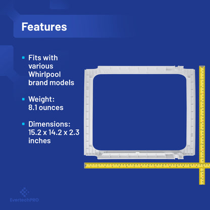 EVERTECHPRO W10861519 W10628698 Deli Drawer Hanger, Refrigerator Meat Drawer Shelf, Compatible with Whirlpool WRT311, WRT318, WRT148