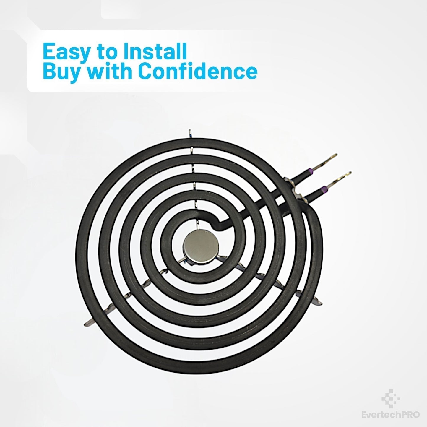EVERTECHPRO WB30M1 6-Inch Surface Burner Element - Compatible with GE, Hotpoint, and Kenmore Electric Stoves