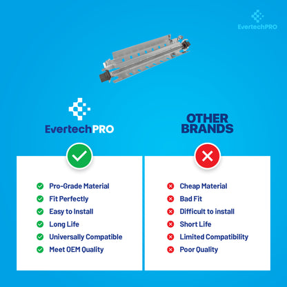 EvertechPRO WR51X10055 Heater and Bracket Assembly Replacement for GE Refrigerator 914088 AH303781 EA303781 PS303781