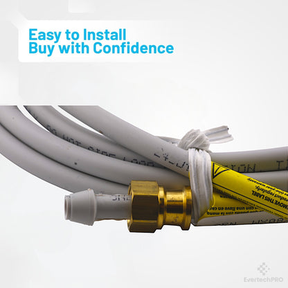 Evertechpro WX08X10006 Water Line Installation Kit for GE Refrigerators