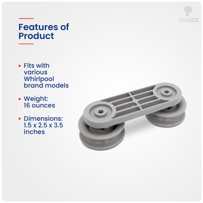 ForeverPRO WP8270019 Dishrack Roller And Axle for Whirlpool Dishwasher 8270019 830966 AH393265 EA393265