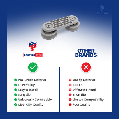 ForeverPRO WP8270019 Dishrack Roller And Axle for Whirlpool Dishwasher 8270019 830966 AH393265 EA393265