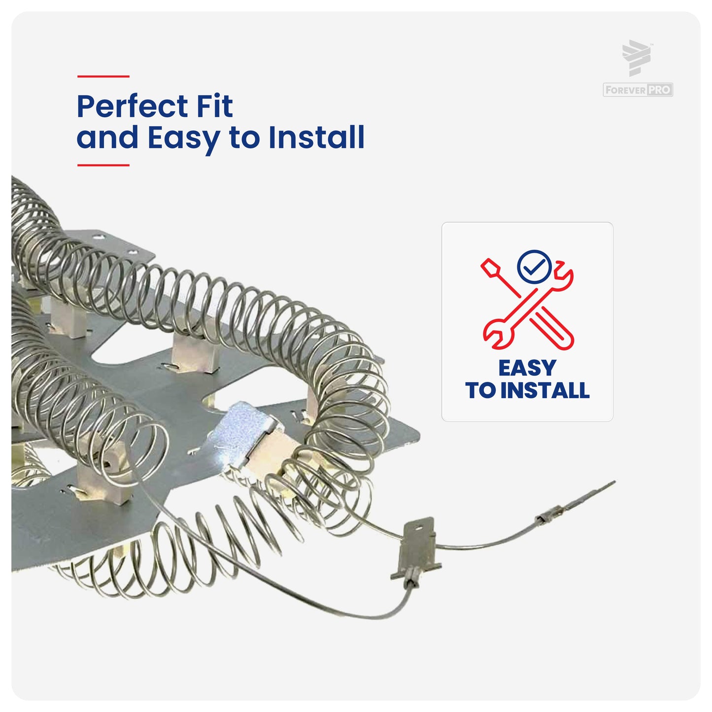 ForeverPRO DC47-00019A Heating Element for Samsung Electric Dryer or Whirlpool 35001247