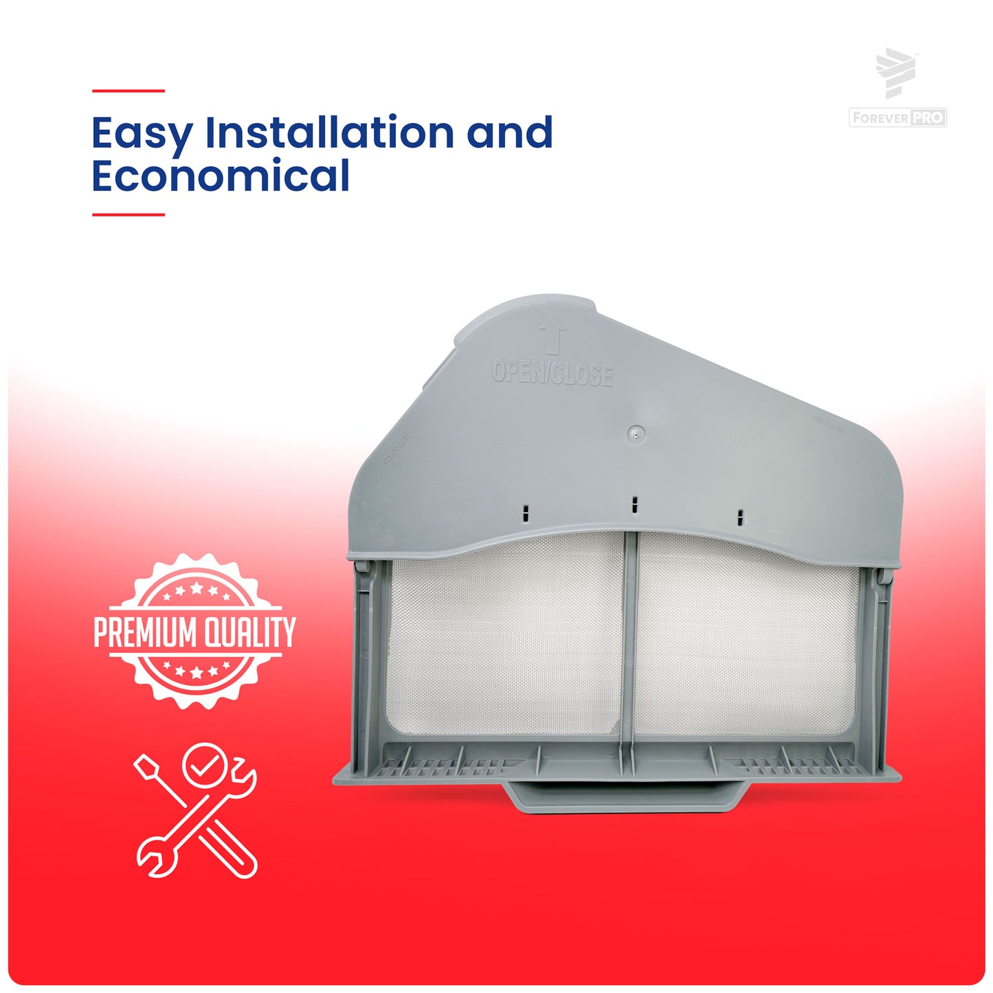 ForeverPRO DC97-16742A for Samsung Dryer Lint Trap Replacement - High-Quality, Durable Dryer Lint Trap Filter Assembly Case - Compatible with Samsung Lint Trap Replacement