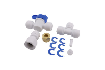 Ice Maker Installation Kit with 25 Feet of Plastic Tubing and Fittings