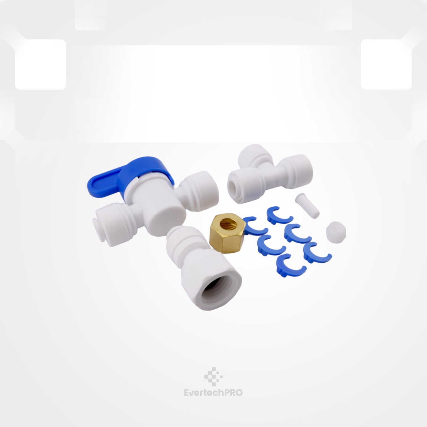 Ice Maker Installation Kit with 25 Feet of Plastic Tubing and Fittings