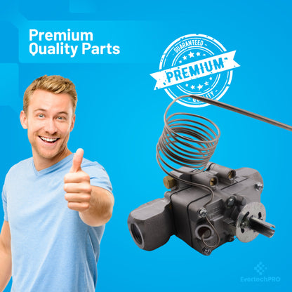 M1005X Gas Oven Thermostat Compatible with – Fits Select Bakers Pride* Deck Ovens – 300–650°F