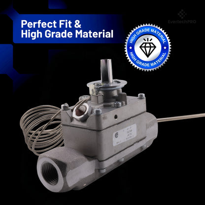 M1005X Gas Oven Thermostat Compatible with – Fits Select Bakers Pride* Deck Ovens – 300–650°F