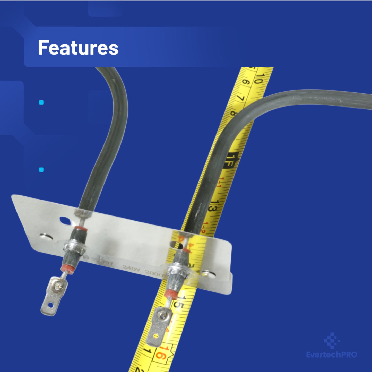 WPW10207397 W10207397 Oven Lower Bake Element – Compatible with Whirlpool, Replaces 4452153, 4448696, 9760766