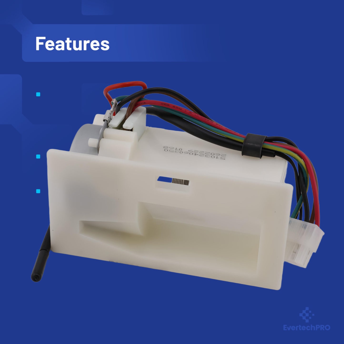 EvertechPRO W10479155 / WPW10479155 Air Damper Control Assembly – OEM-Quality Refrigerator Air Flow Regulator Replacement