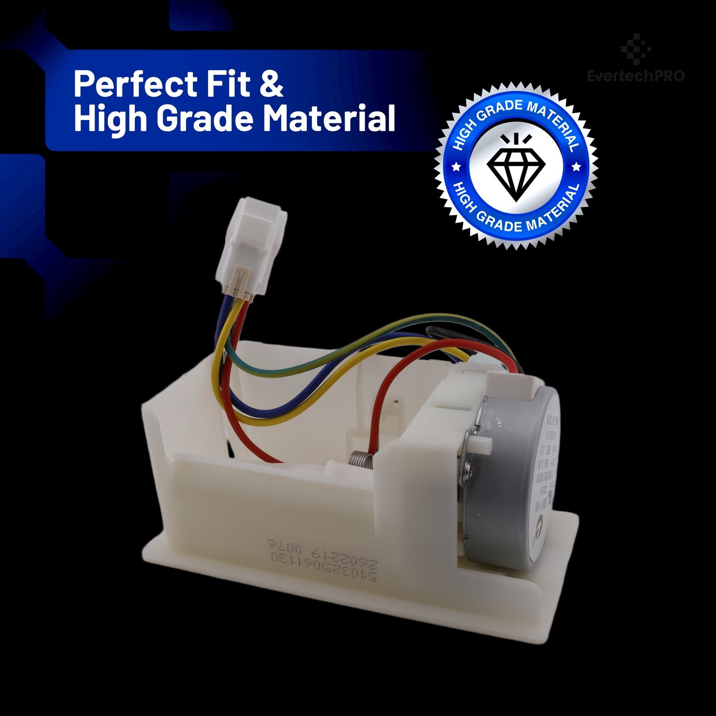 EvertechPRO W10594330 / WPW10594330 Air Damper Control Assembly – OEM-Quality Refrigerator Air Flow Regulator
