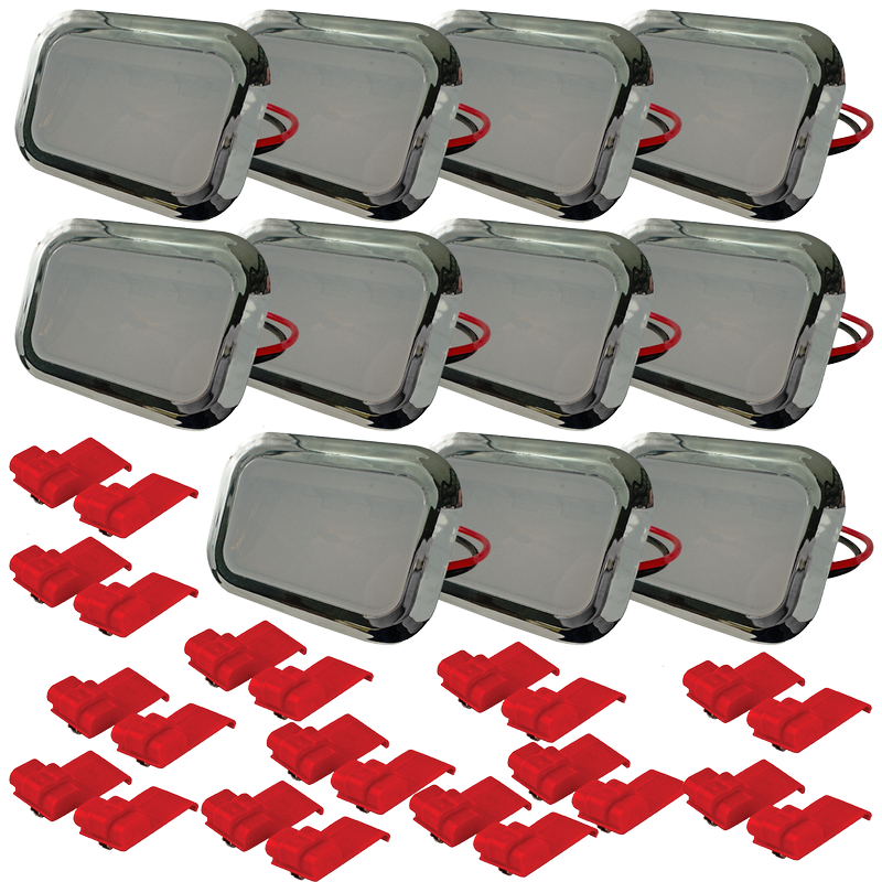 W11683242 LED Lens Kit Chrome - 12 pack for Whirlpool