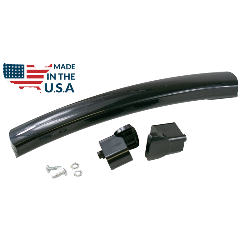 WB15X10275 Handle + End Caps (Black) + Screws for GE