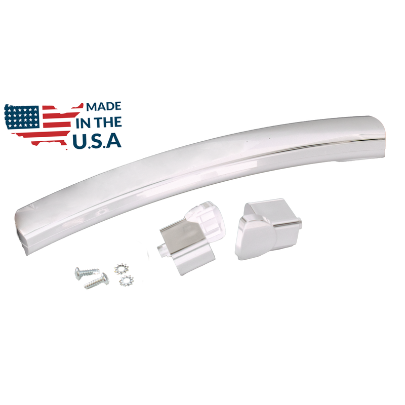 WB15X10276 Handle + End Caps (White) for GE