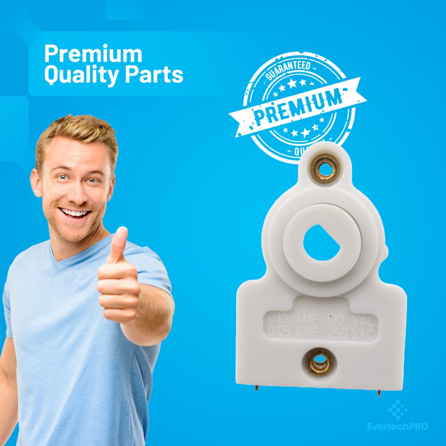 EverTechPro WB24T10071  WB24K5047 Range Gas Valve Switch Replacement – Spark Ignition Switch / Gas Valve Module – Fits Select GE, Hotpoint & RCA Gas Cooktops