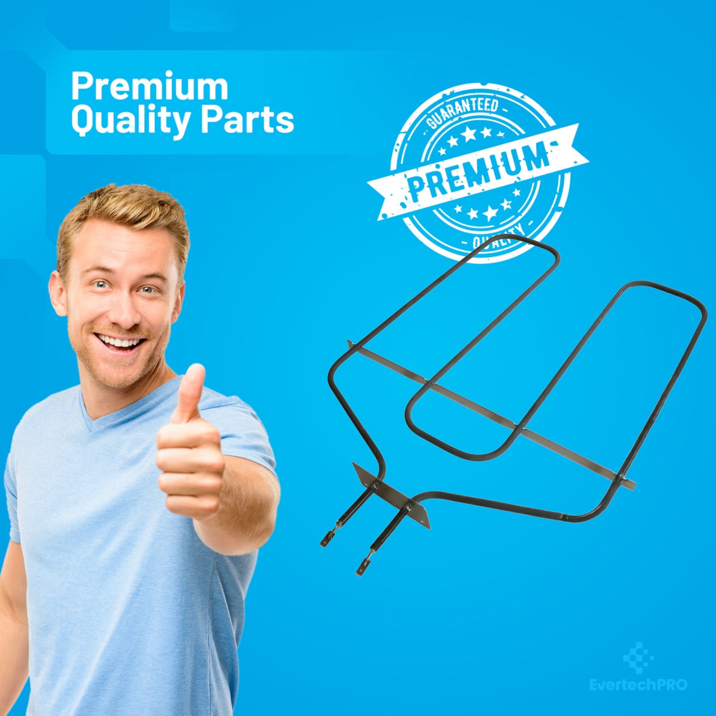 WB44K10002 / WB30X46986 Oven Bake Element Replacement, Compatible with GE Electric Ranges, OEM-Quality Heating Performance