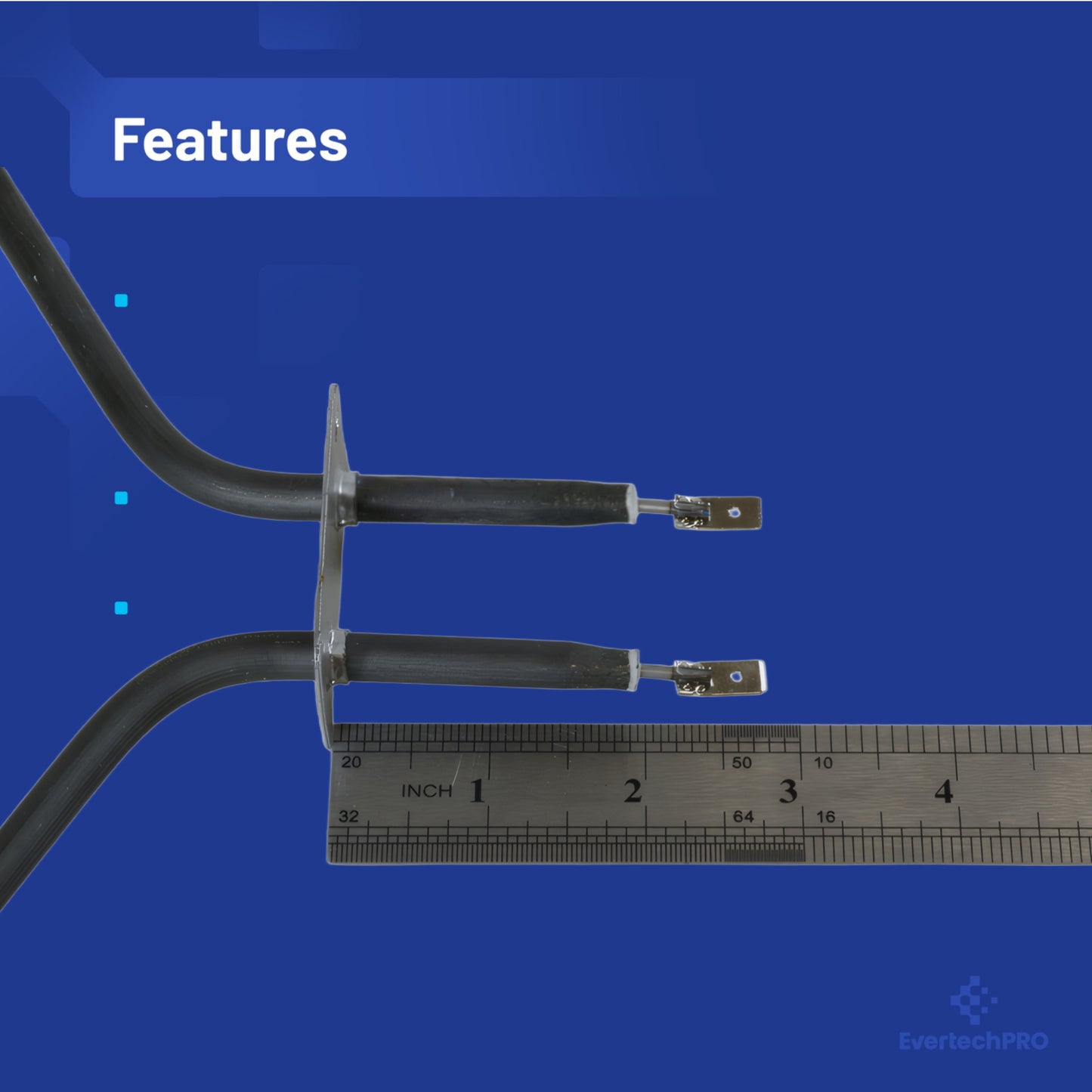 WB44K5009 Oven Broil Element Replacement, Replaces 344895, Compatible with GE Wall Ovens, OEM-Quality Upper Heating Element