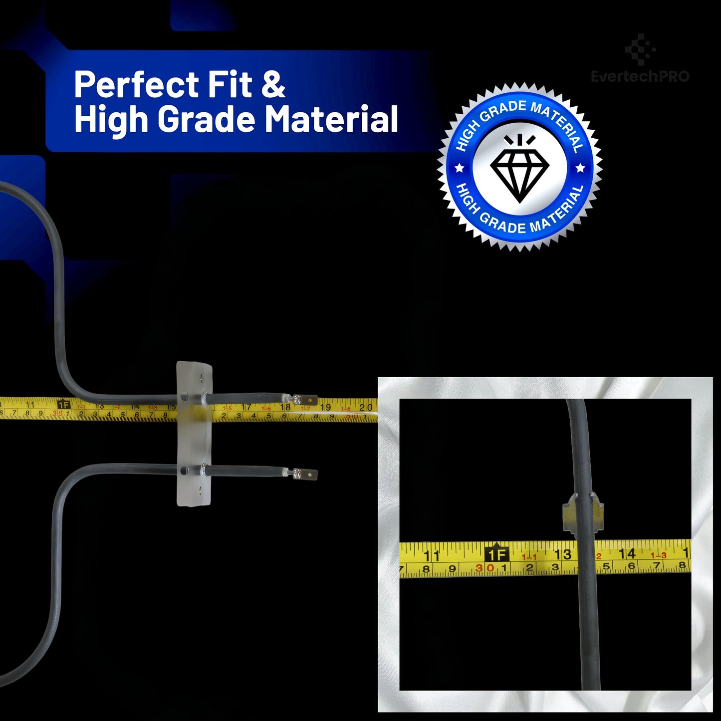 WB44K5013 Oven Bake Element Replacement, Replaces 344894, Compatible with GE Wall Ovens, OEM-Quality Lower Heating Element