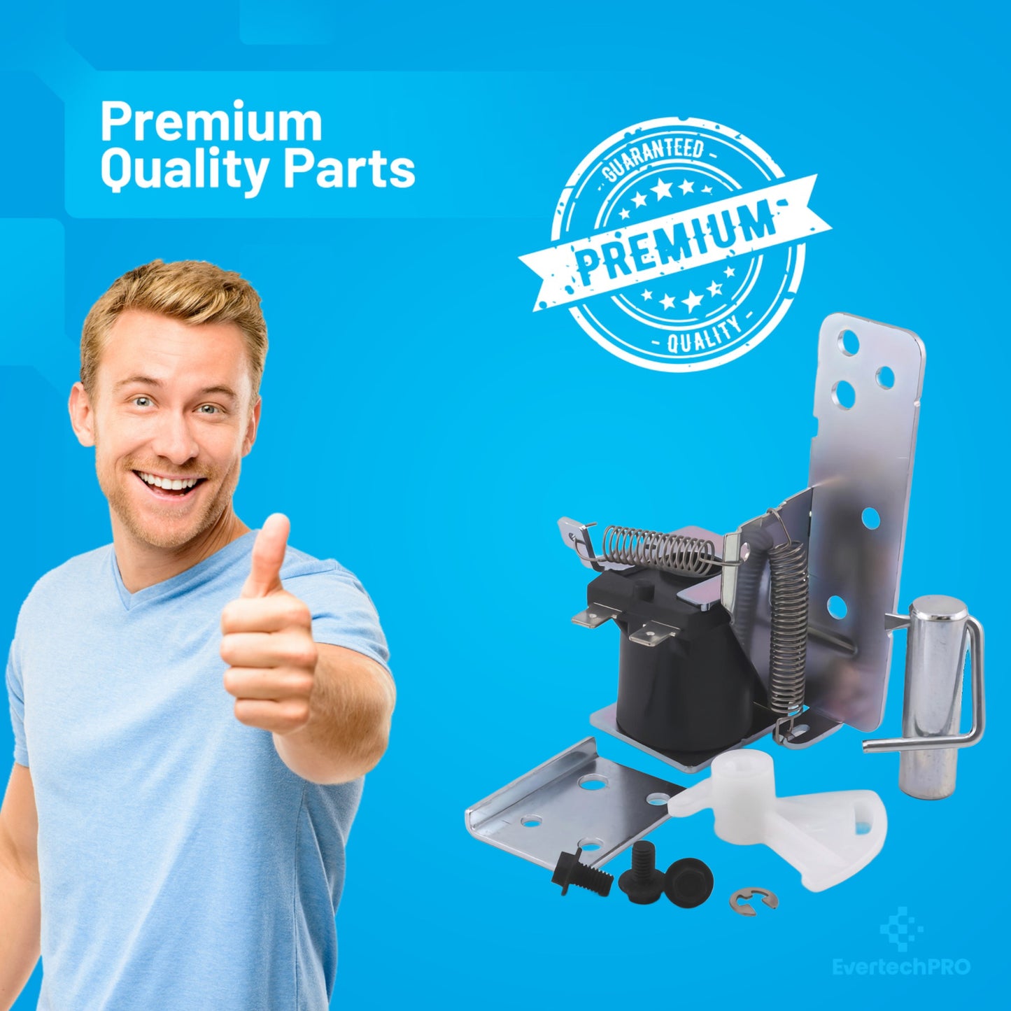 WD21X10060 Dishwasher Drain Solenoid Kit and Bracket for GE