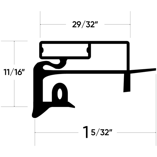 WPD7605115Q Door gasket for Whirlpool